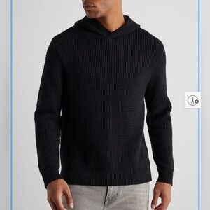 Waffle Knit black Hoodie